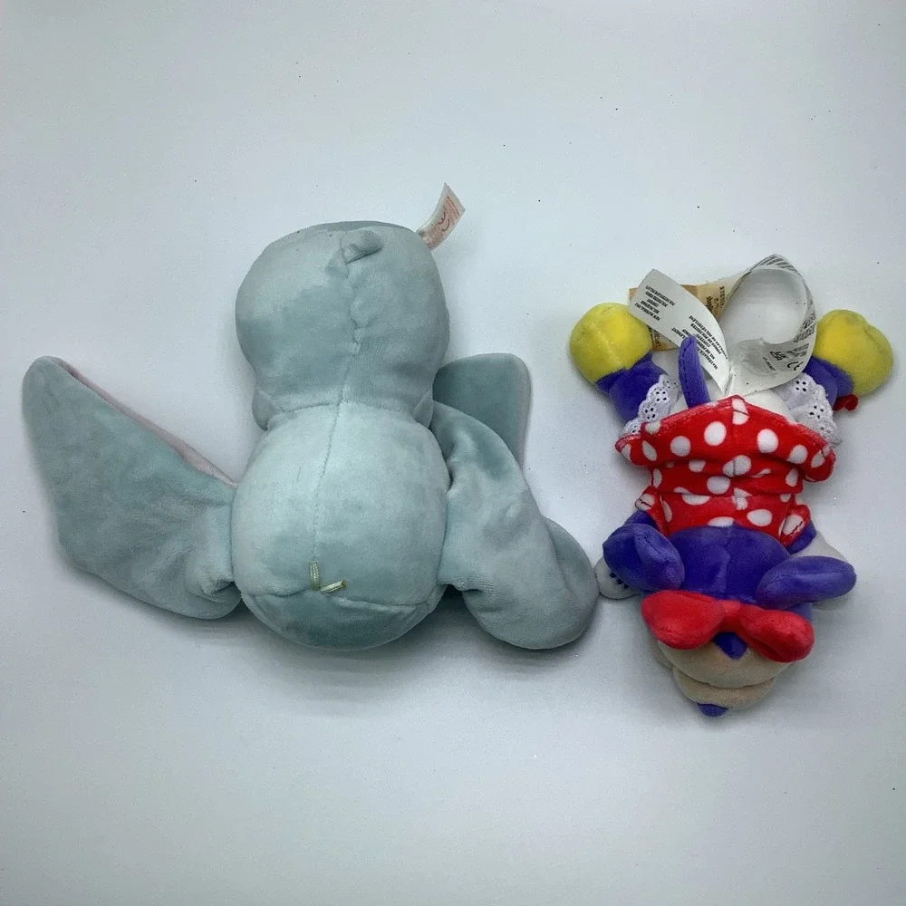 Disney‎ Plush Lot of 6 Mickey Mouse Minnie Mouse Dumbo